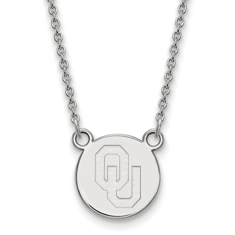 Sterling Silver Oklahoma Small Disc Necklace